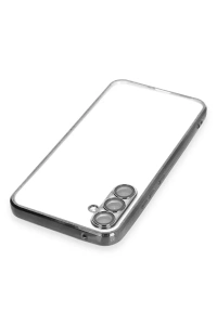 Samsung Galaxy A34 5G Kılıf Lensli Silikon - Siyah
