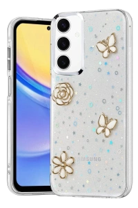Samsung Galaxy A35 5G Fiyonk Desenli Kapak - Desen 10
