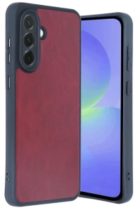 Samsung Galaxy A35 5G Kılıf Aras Deri Kapak - Bordo