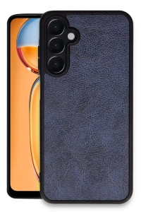 Samsung Galaxy A35 5G Kılıf Aras Deri Kapak - Lacivert
