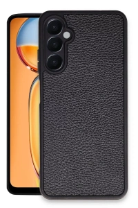 Samsung Galaxy A35 5G Kılıf Aras Deri Kapak - Siyah