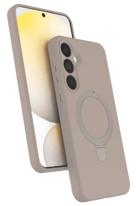 Samsung Galaxy A35 5G Regal Magsafe Standlı Kapak - Çöl Titanyum