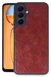 Samsung Galaxy A36 Kılıf Aras Deri Kapak - Bordo