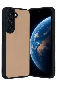 Samsung Galaxy A36 Kılıf Aras Deri Kapak - Pudra