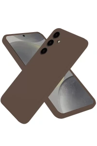 Samsung Galaxy A36 Kılıf First Silikon - Kahverengi