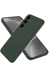 Samsung Galaxy A36 Kılıf First Silikon - Koyu Yeşil