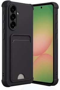 Samsung Galaxy A36 Kılıf Kelvin Kartvizitli Silikon - Siyah