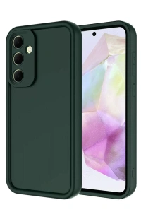 Samsung Galaxy A36 Kılıf Viera Silikon - Koyu Yeşil