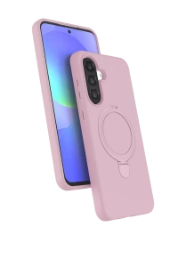 Samsung Galaxy A36 Regal Magsafe Standlı Kapak - Açık Pembe
