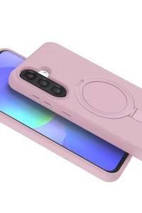 Samsung Galaxy A36 Regal Magsafe Standlı Kapak - Açık Pembe