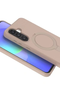 Samsung Galaxy A36 Regal Magsafe Standlı Kapak - Çöl Titanyum