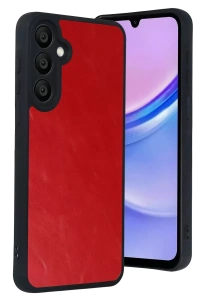 Samsung Galaxy A37 5G Aras Deri Kapak - Kırmızı