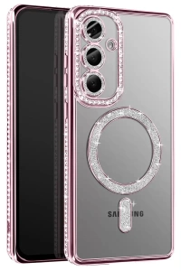 Samsung Galaxy A37 5G Joke Simli Magneticsafe Kılıf - Pembe