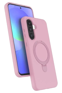 Samsung Galaxy A37 5G Regal Magsafe Standlı Kapak - Açık Pembe
