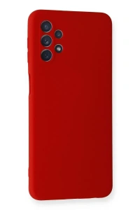 Samsung Galaxy A52 Kılıf Nano içi Kadife Silikon - Kırmızı