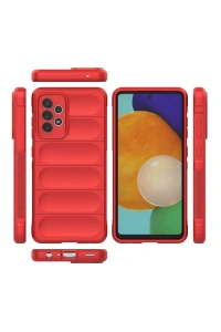 Samsung Galaxy A52 Kılıf Optimum Silikon - Kırmızı