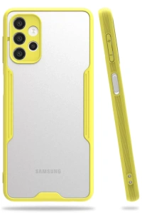 Samsung Galaxy A52 Kılıf Platin Silikon - Sarı