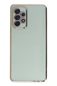 Samsung Galaxy A52 Kılıf Volet Silikon - Açık Yeşil