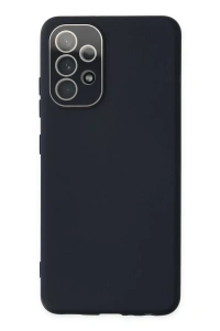 Samsung Galaxy A53 5G Kılıf Lansman Glass Kapak - Lacivert