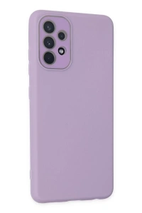 Samsung Galaxy A53 5G Kılıf Lansman Glass Kapak - Lila