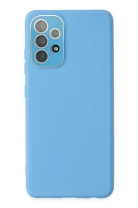 Samsung Galaxy A53 5G Kılıf Lansman Glass Kapak - Mavi
