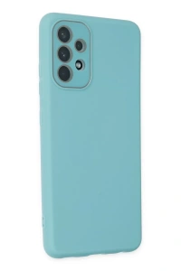 Samsung Galaxy A53 5G Kılıf Lansman Glass Kapak - Turkuaz