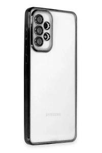 Samsung Galaxy A53 5G Kılıf Lensli Silikon - Siyah