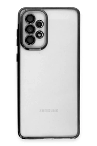 Samsung Galaxy A53 5G Kılıf Lensli Silikon - Siyah