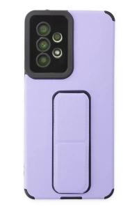 Samsung Galaxy A53 5G Kılıf Mega Standlı Silikon - Lila