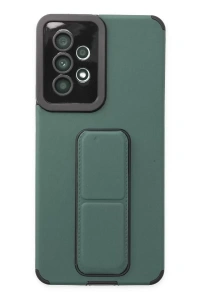 Samsung Galaxy A53 5G Kılıf Mega Standlı Silikon - Yeşil