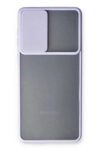 Samsung Galaxy A53 5G Kılıf Palm Buzlu Kamera Sürgülü Silikon - Lila