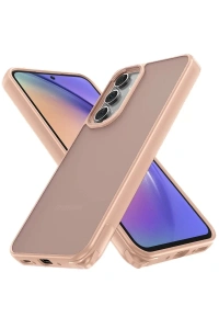 Samsung Galaxy A54 5G Kılıf Elegant Kapak - Pudra