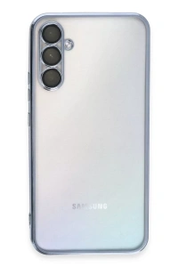 Samsung Galaxy A54 5G Kılıf Lensli Silikon - Açık Mavi
