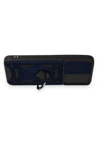 Samsung Galaxy A54 5G Kılıf Pars Lens Yüzüklü Silikon - Lacivert