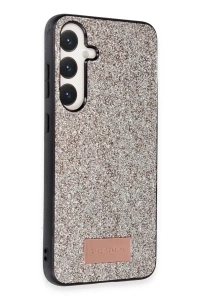 Samsung Galaxy A55 5G Bright Simli Kapak - Gold