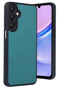 Samsung Galaxy A55 5G Kılıf Aras Deri Kapak - Açık Yeşil