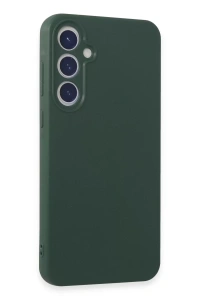 Samsung Galaxy A55 5G Kılıf First Silikon - Koyu Yeşil