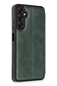 Samsung Galaxy A55 5G Kılıf Flip Cover - Koyu Yeşil