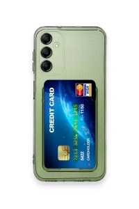 Samsung Galaxy A55 5G Kılıf Kart Şeffaf Silikon - Şeffaf