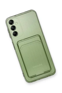 Samsung Galaxy A55 5G Kılıf Kart Şeffaf Silikon - Şeffaf