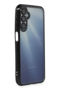 Samsung Galaxy A55 5G Kılıf Lensli Silikon - Siyah