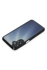 Samsung Galaxy A55 5G Kılıf Lensli Silikon - Siyah