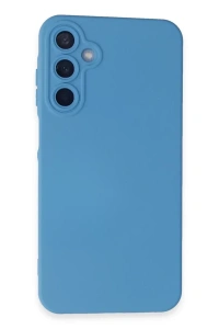 Samsung Galaxy A55 5G Kılıf Nano içi Kadife Silikon - Mavi