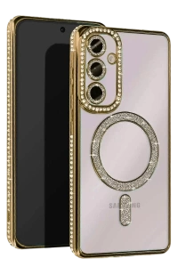 Samsung Galaxy A56 Joke Simli Magneticsafe Kılıf - Gold