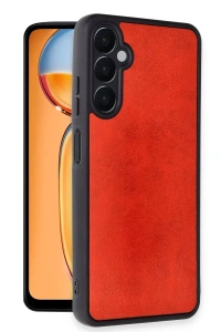 Samsung Galaxy A56 Kılıf Aras Deri Kapak - Kırmızı