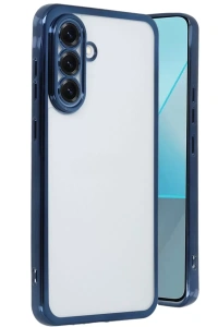 Samsung Galaxy A56 Kılıf Lensli Silikon - Lacivert