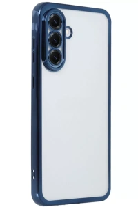 Samsung Galaxy A56 Kılıf Lensli Silikon - Lacivert