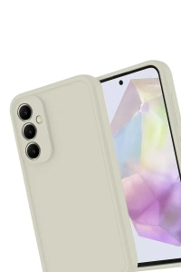 Samsung Galaxy A56 Kılıf Viera Silikon - Krem