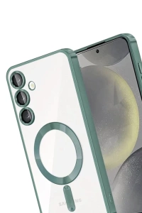 Samsung Galaxy A56 Kross Magneticsafe Kapak - Koyu Yeşil