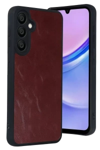 Samsung Galaxy A57 5G Aras Deri Kapak - Bordo
